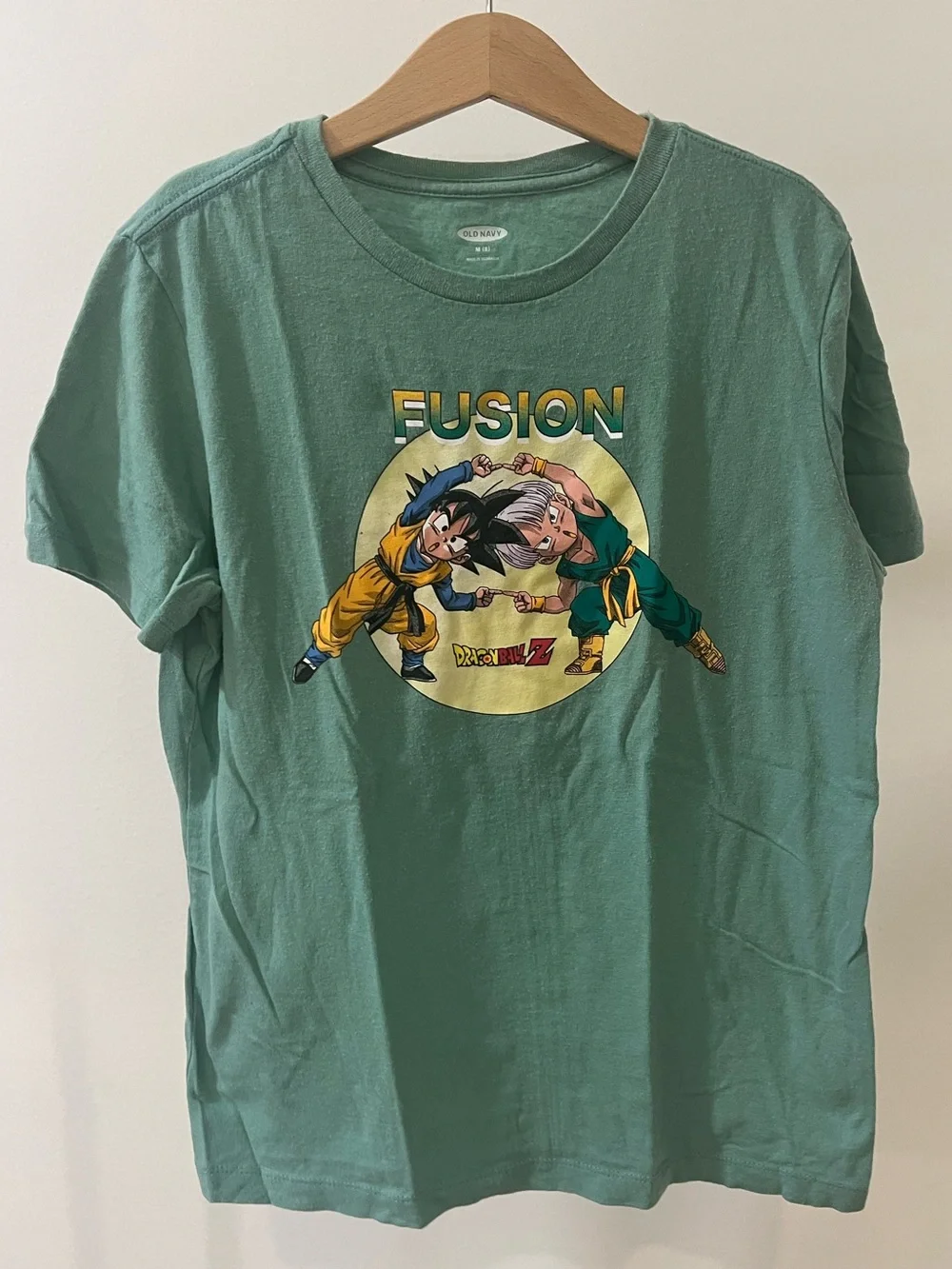 Old Navy Green Dragon Ball Z Fusion Graphic Tee